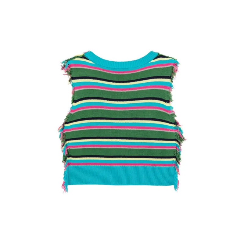CHUU Knitwear Women's Rainbow Stripes-1