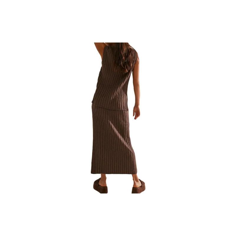 FREE PEOPLE Veda Sweater Set Skirt Set Women's Shopping Bag/Shopping Bag Color-1