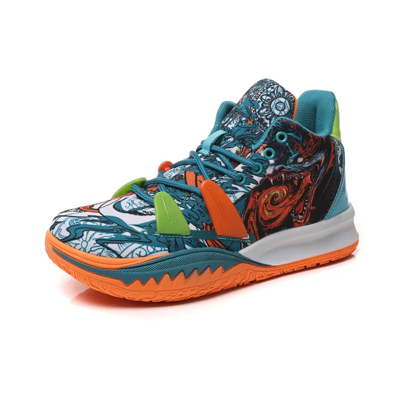 BURCOME Anti Slip Wear Resistant Breathable Moisture Wicking Mid Top Basketball Shoes Unisex-13