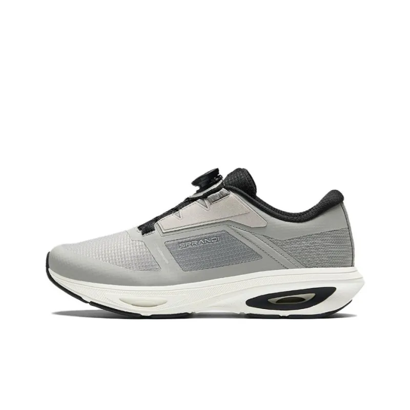 Sprandi Cushioning Rebound Low-Top Casual Running Shoes Men's Gray Black-0