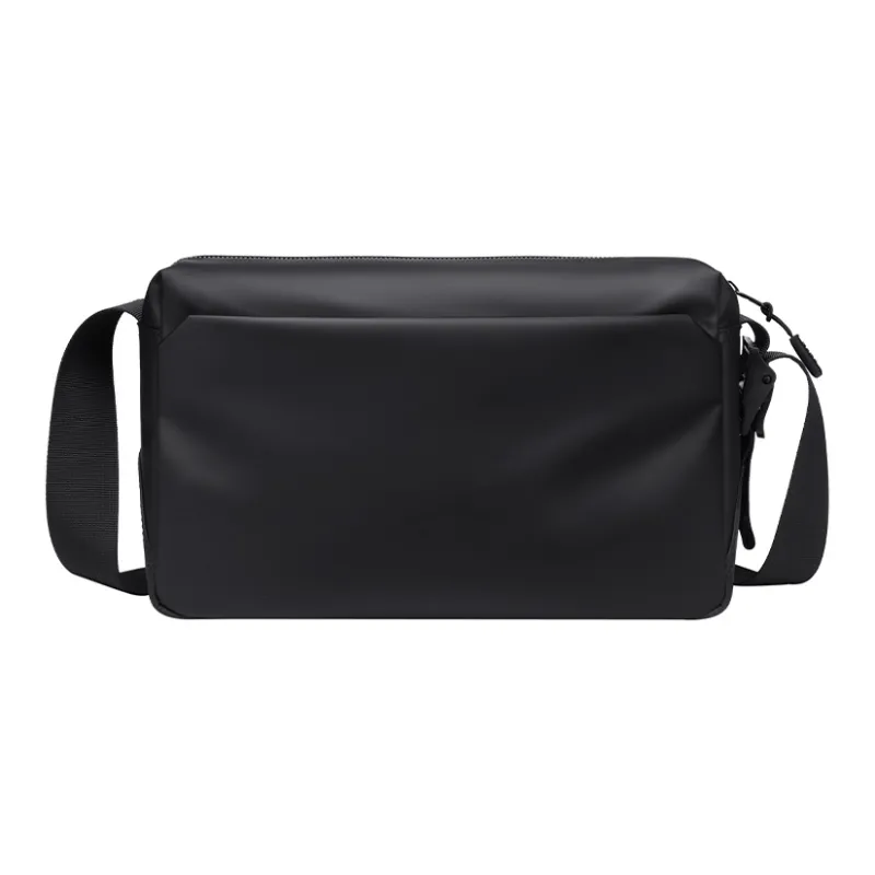 POLO Fabric Crossbody Bag, Shoulder Bag Medium Size Men's Black/Gray-1