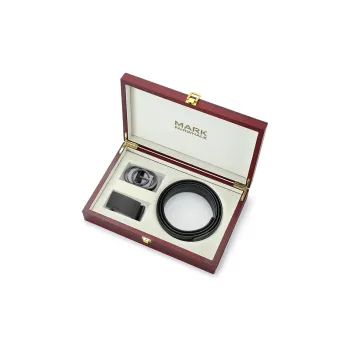 FAIRWHALE Business Casual Combination Set Genuine Leather Belt Leather Belts Men's Width 3.5CM