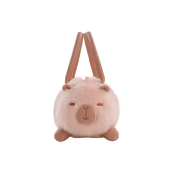Holding Bamboo Polyester Crossbody One Shoulder Handbag Small Size Women's Pink