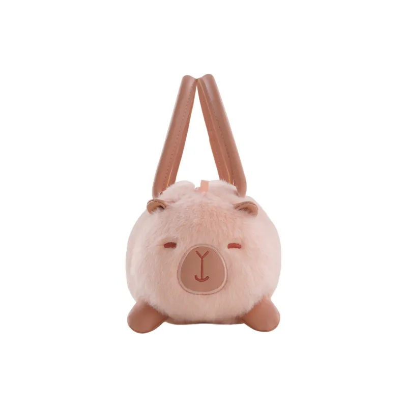 Holding Bamboo Polyester Crossbody One Shoulder Handbag Small Size Women's Pink-0