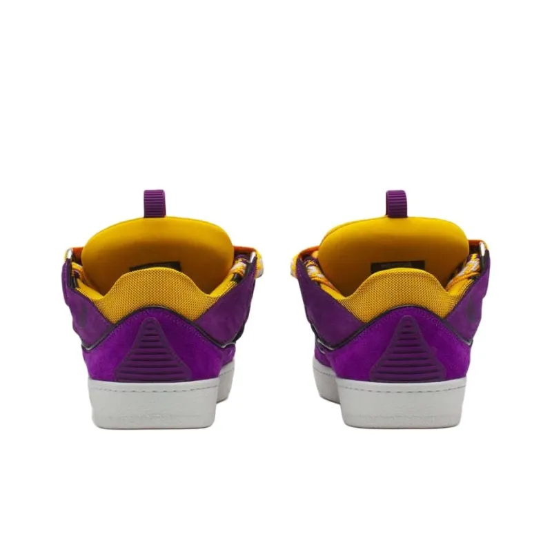 Lanvin Curb Low Top Skateboard Shoes Women's Purple-4
