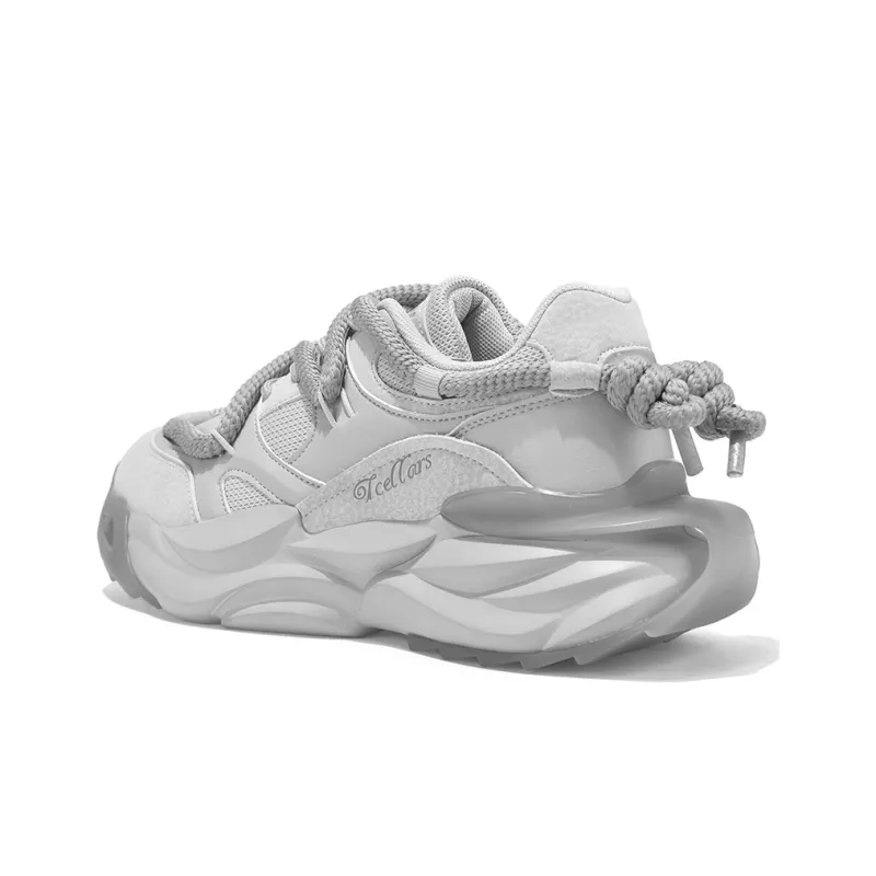 TCELLARS Cushioned Wear-Resistant Impact-Resistant Lightweight Height Increasing Low-Top Chunky Sneakers Unisex-3