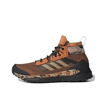 Adidas Terrex Free Hiker Slip-Resistant Mid-Top Trekking Shoes Men's Brown Black