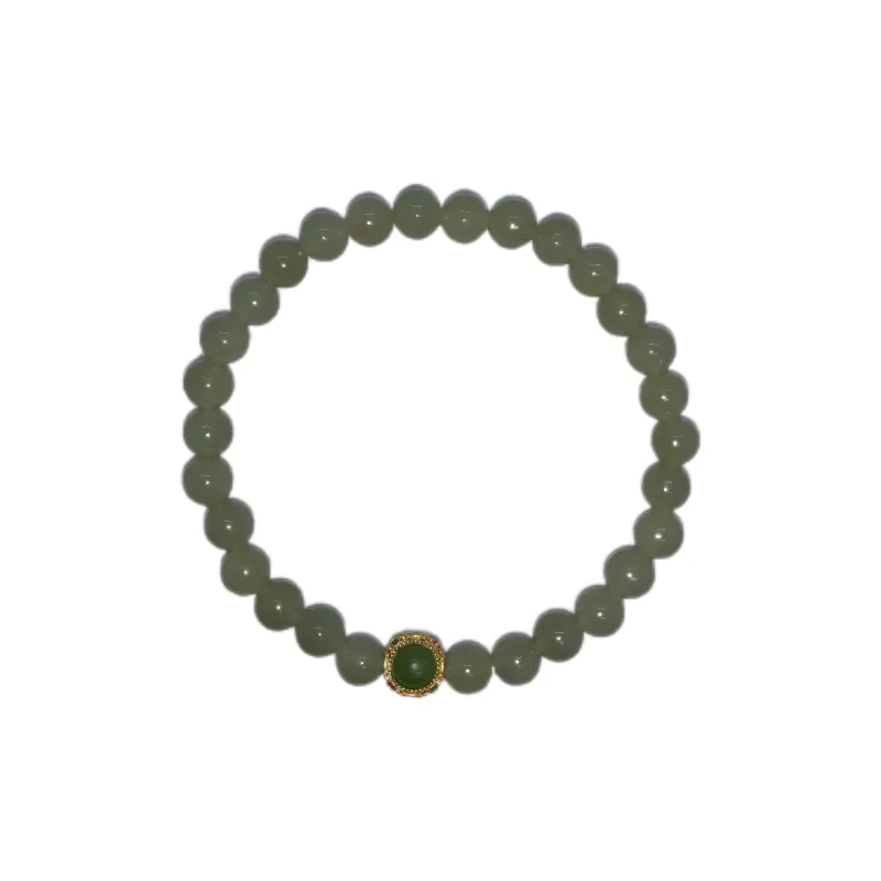 Xian Mu Fang Hetian Jade Bracelets Women's Green Jade-0