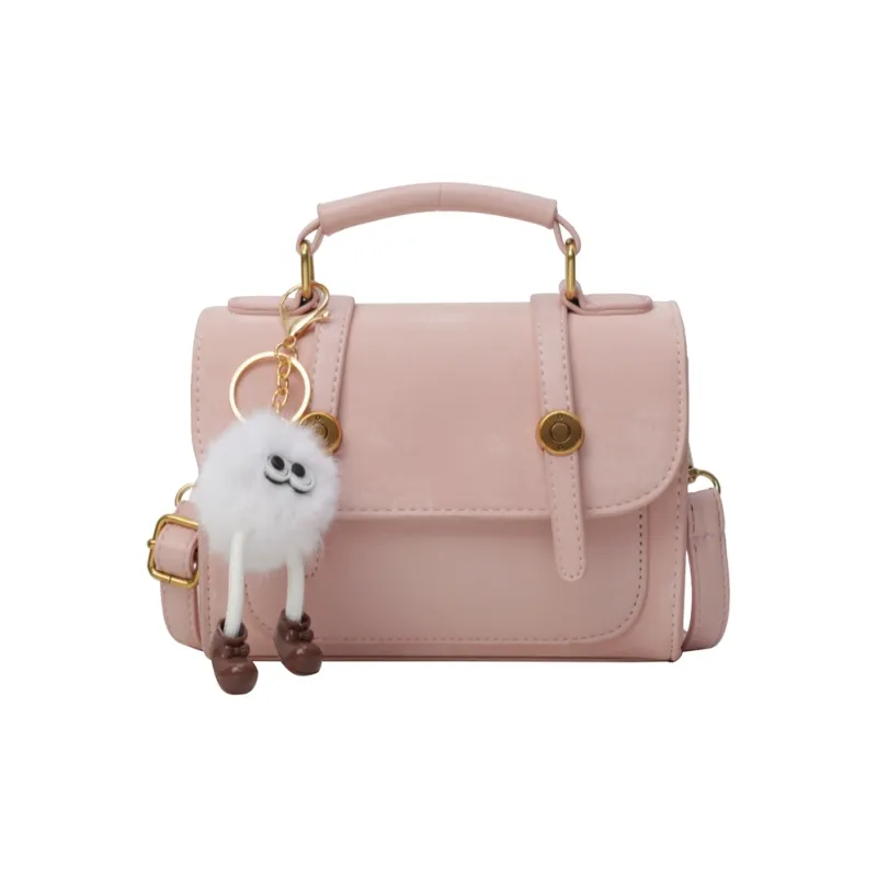 BAODIDAISHU PU Crossbody Bag Regular Women's Black Pink Khaki Ecru-7