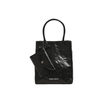 DALO PU Handbag Regular Women's Black/Milk White/Laser Silver