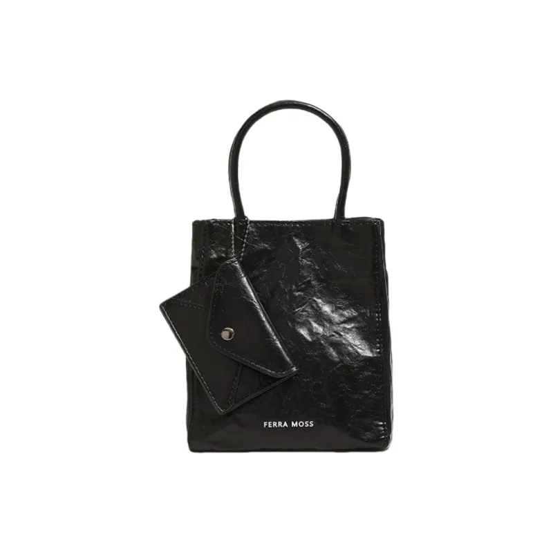 DALO PU Handbag Regular Women's Black/Milk White/Laser Silver-0