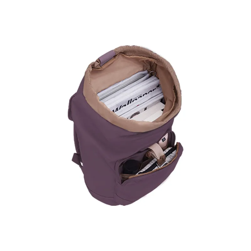 MYD Polyamide Backpack Medium Size Women's Ice Blue Mint, Honey Peach, Mocha, Grape-11