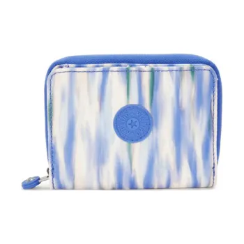 Kipling Recycled Polyester Wallet Medium Size Women's Light Blue