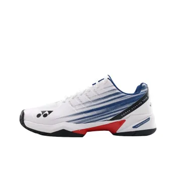 YONEX Balanced Support, Breathable, Lightweight, Impact Resistant Low Top Tennis Shoes Men's White Dark Blue
