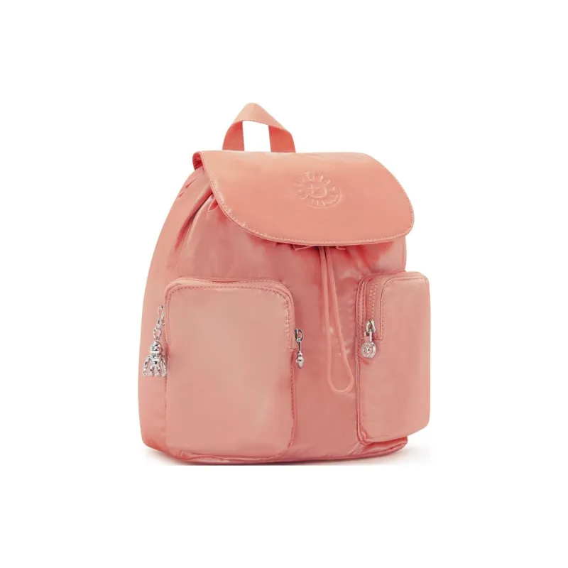 Kipling Polyamide With Polyurethane Backpack Small Size Women's Enchanting Peach-1