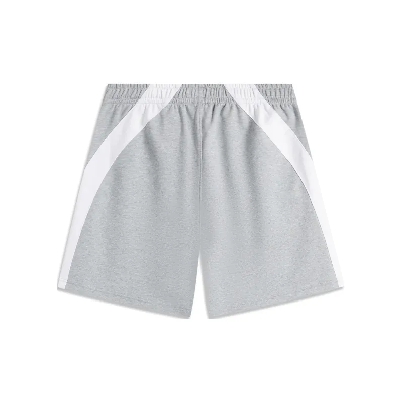 LiNing In My Name Casual Shorts Unisex Standard White Heather Gray-1