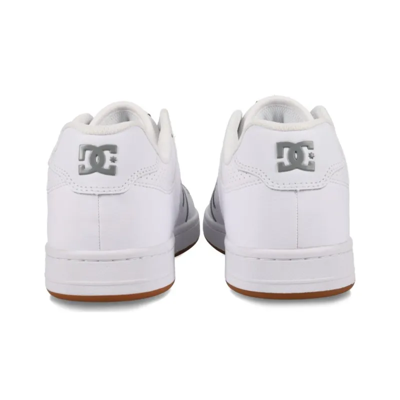 DC Shoes Low Top Skateboard Shoes Men's White-4