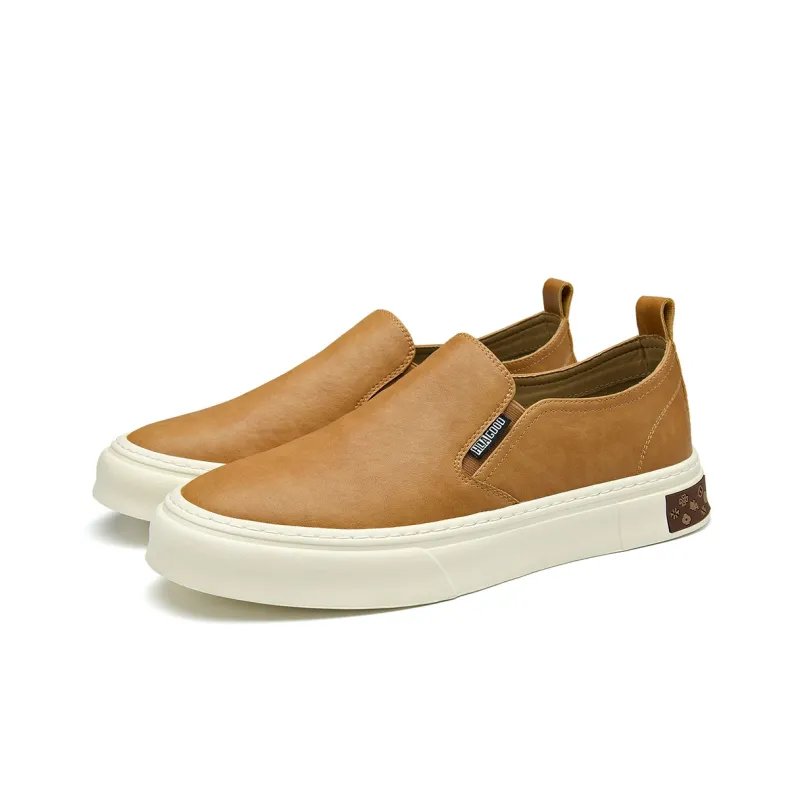HLA Vintage Platform Slip-on Skateboard Shoes For Men Breathable And Comfortable Casual Shoes Men's-8
