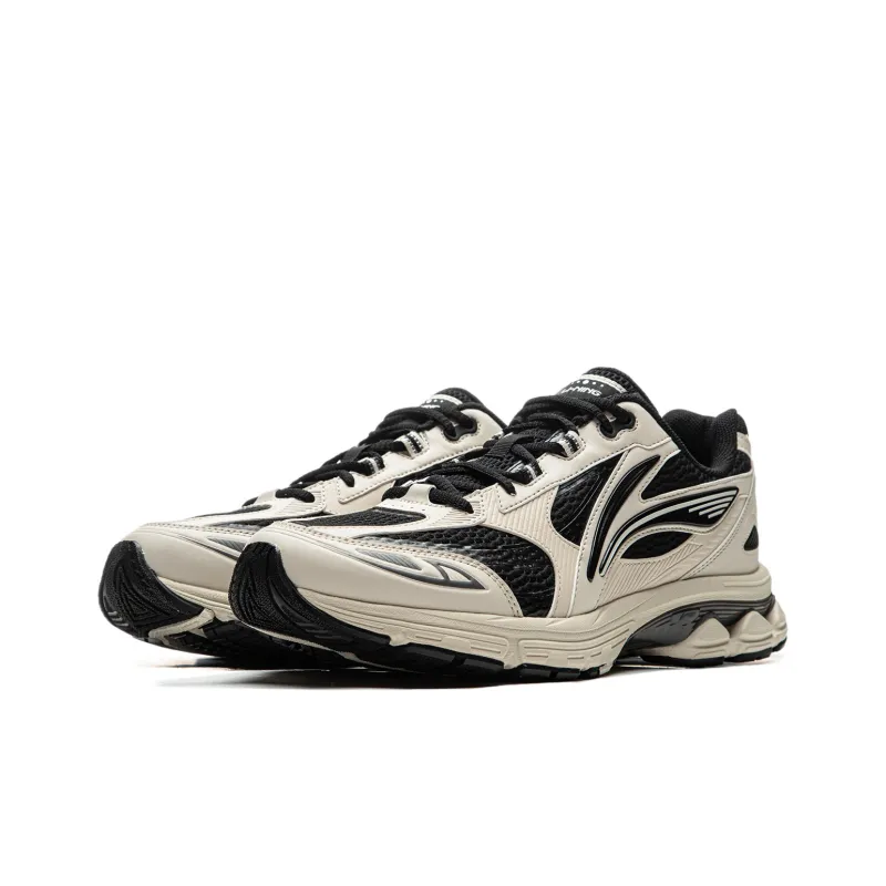LiNing Shake 2.0 Anti Slip Wear Resistant Low Top Casual Running Shoes Men's Black Gray Color-2