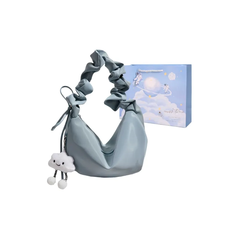 Duoluplo Doron Paul PU Shoulder Bag Women's Ecru, Pink, Blue, Silver-8