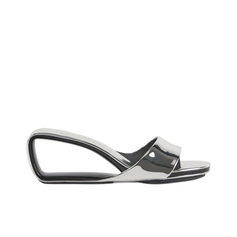 UNITED NUDE Slide Slippers 6.5cm Women's Silver-1