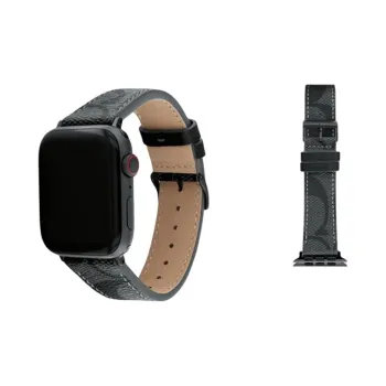 COACH Apple Compatibility Watch Band 44mm Cowhide Leather Material