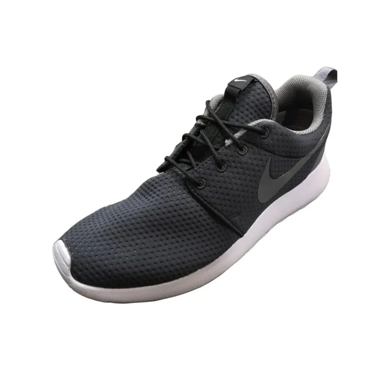 Nike Roshe Run Cushioned Slip-Resistant Low-Top Casual Running Shoes Men's Black-0