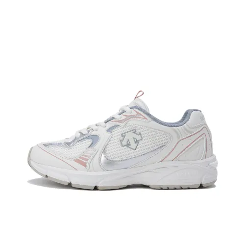 DESCENTE Running Shoes Unisex Low-Top Beige/Pink