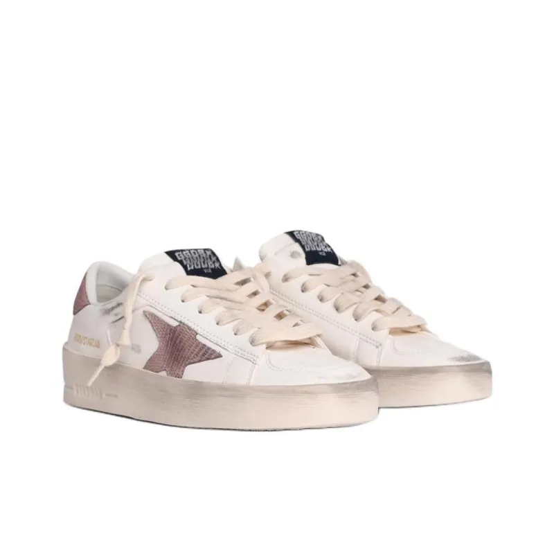 Golden Goose Stardan Low Top Skateboard Shoes Women's White-2