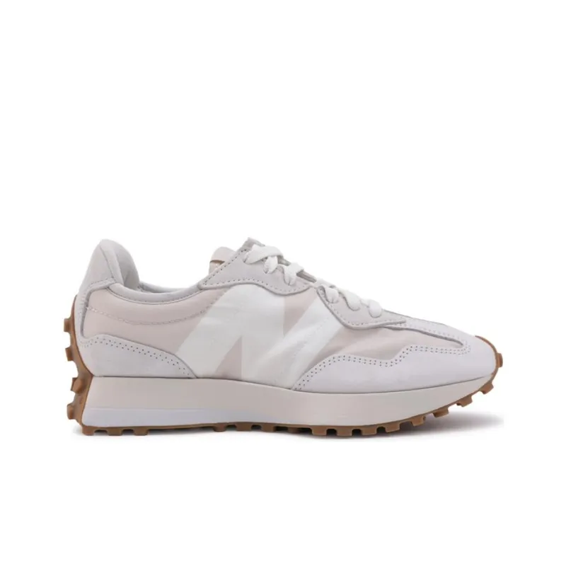 New Balance NB 327 Anti Slip Wear Resistant Low Top Casual Shoes Unisex Pink White-1