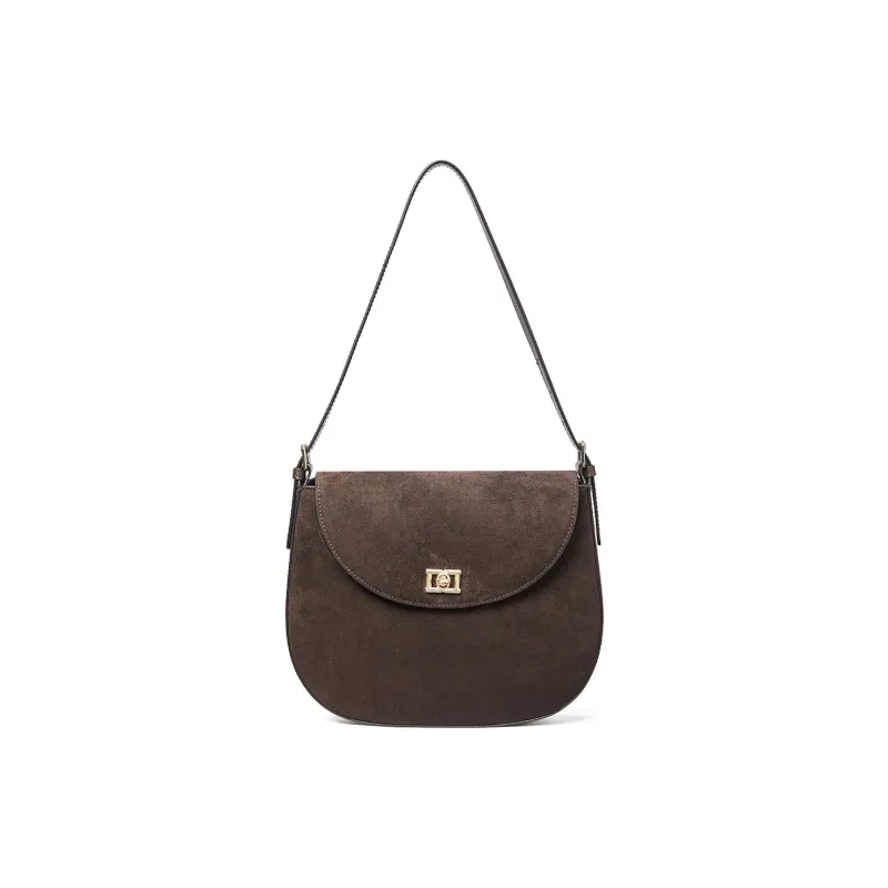 RED DRAGONFLY Cow Leather Crossbody Handbag, Shoulder Bag Regular Women's Caramel/Coffee-7