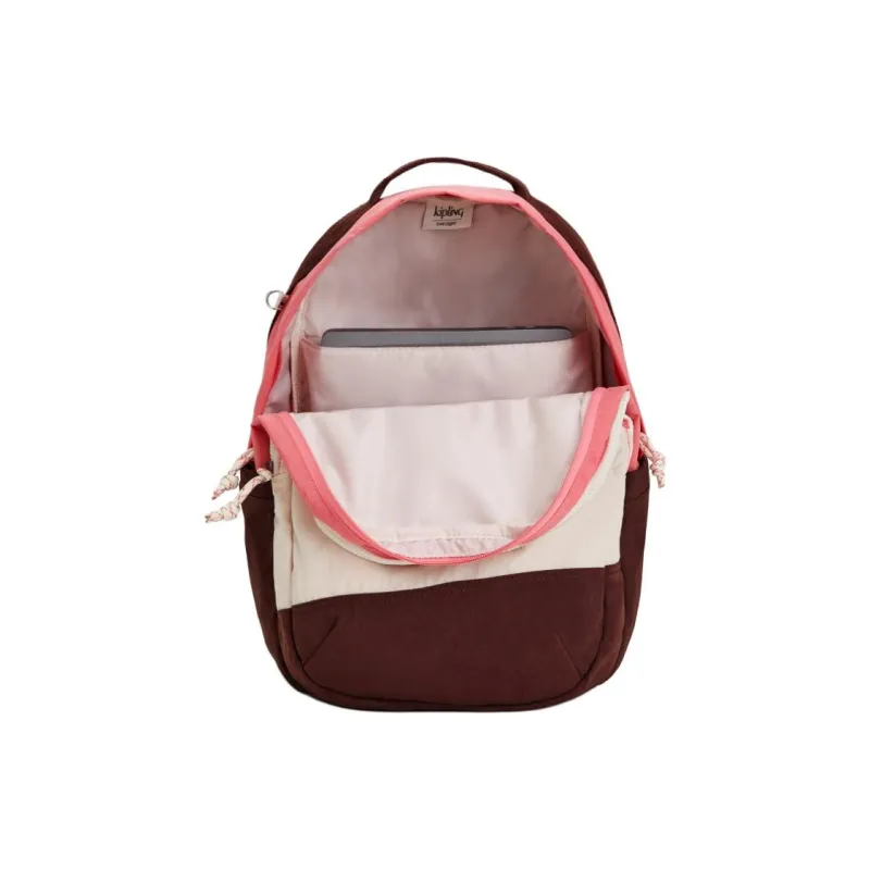 Kipling Polyamide Backpack Large Size Women's Valley Double Pink-3