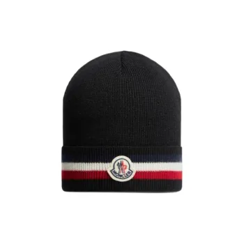 Moncler Logo patch Stripe detailed Beanie