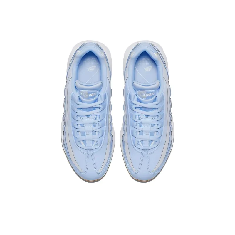 Nike Air Max 95 Cushioned Slip Resistant Low Top Running Shoes Unisex Blue-2