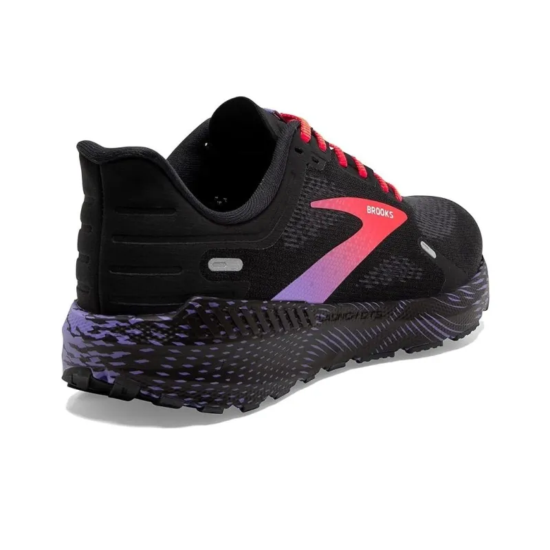Brooks Launch 9 Running Shoes Women's Low-Top Black Pink-3