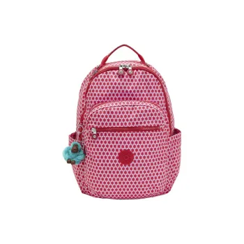 Kipling Recycled Polyester Backpack Large Size Women's Pink