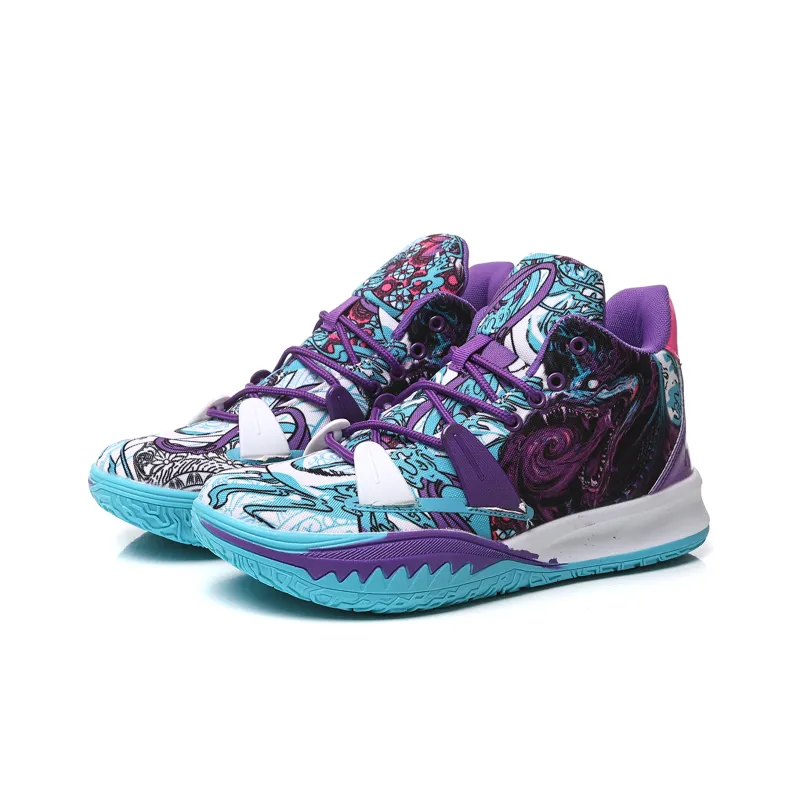 BURCOME Anti Slip Wear Resistant Breathable Moisture Wicking Mid Top Basketball Shoes Unisex-2