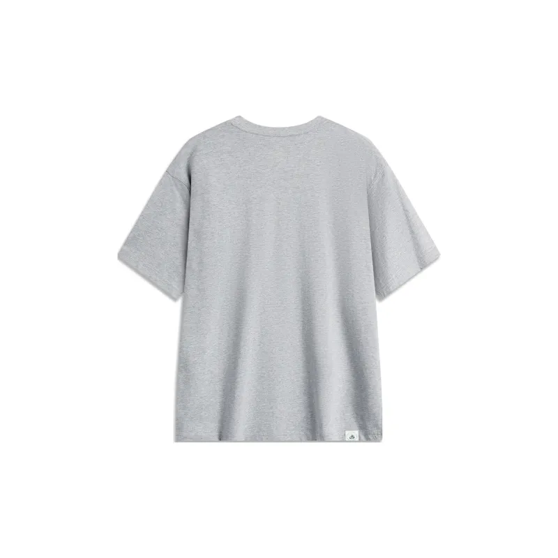LiNing Sports Life Collection Fall T Shirt Unisex Heather Gray-1