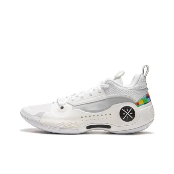 LiNing WOW 10 Way Of Wade 10 Anti Slip Wear Resistant Low Top Basketball Shoes Men's White Gray