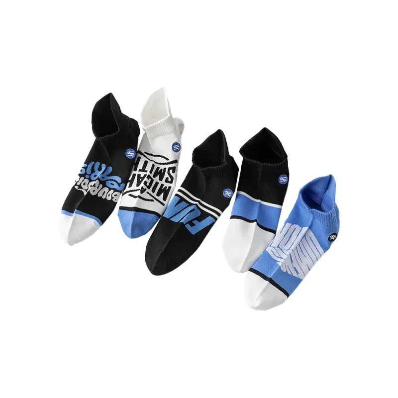 HANADASOX No Show Socks Men's 5 Pack Mixed Color-1