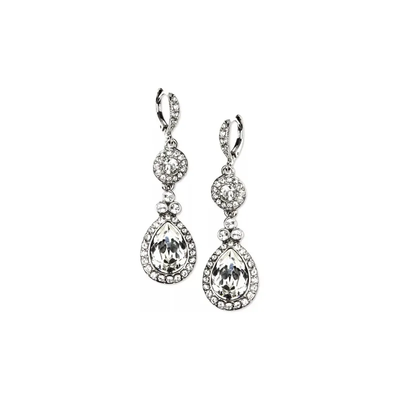 Givenchy 2000s Crystal embellished Dangle Earrings-0