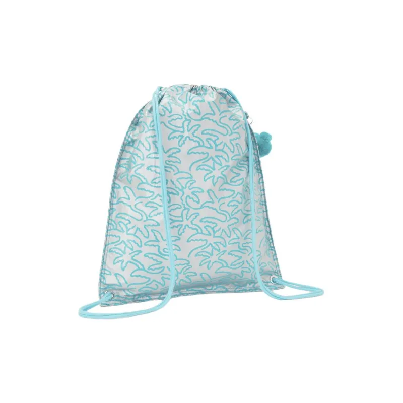 Kipling Polyamide Backpack Medium Size Women's Light Blue-2