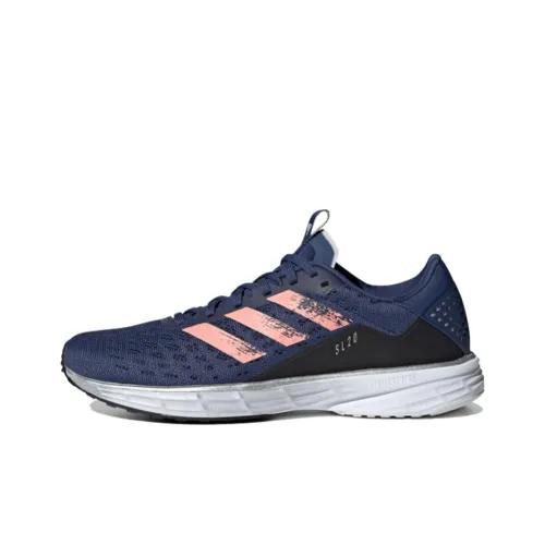 Adidas Sl20 Running Shoes Women's Low-Top Blue/Pink/White