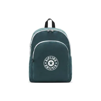 Kipling Recycled Polyamide Backpack Large Size Unisex Vintage Green