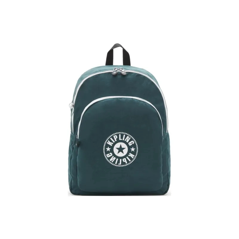 Kipling Recycled Polyamide Backpack Large Size Unisex Vintage Green-0