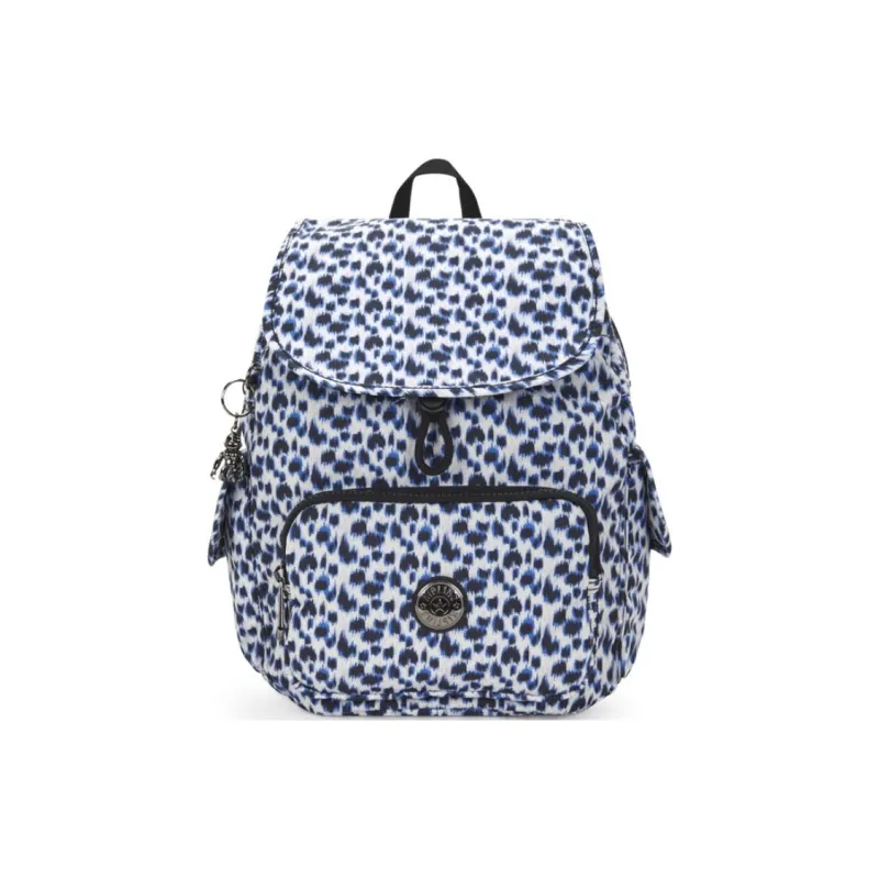 Kipling Recycled Polyester Backpack Small Size Women's Curious Leopard-0