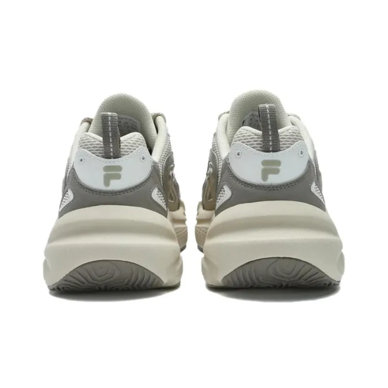 FILA FUSION SKY TRAIL DX Fishbone Head Cushioned Wear Resistant Breathable Low Top Chunky Sneakers Men's White-3