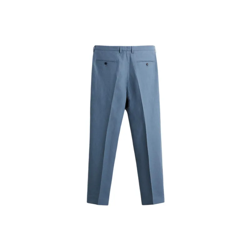 ZARA Suit Trouser Men's Blue/Asphalt Gray-1