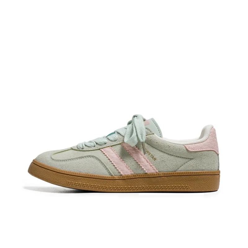 Mengsai Anti Slip Wear Resistant Low Top Skateboard Shoes Unisex Light Blue-0