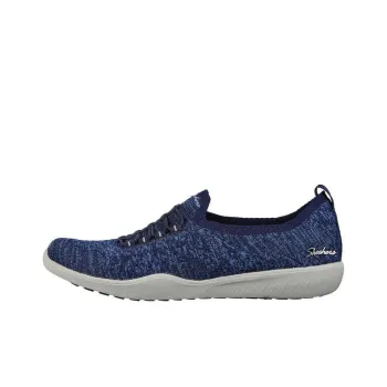 Skechers Newbury St Get Seen Durable Breathable Lightweight Low-Top Sports Casual Women's Blue